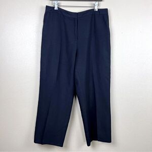 Annex Pants Linen Rayon Zipper Black Size 14